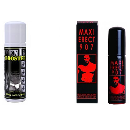 Pachet Cremă Pentru Potență Penis Booster + Spray Pentru Potență Maxi Erect 907