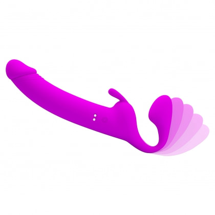 Pretty Love Zanini Vibrant Reîncărcabil Strapless Strap‑On Mov