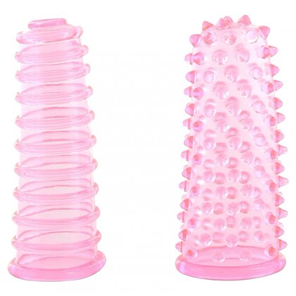 Set Manșon Deget Soft And Bumpy Roz