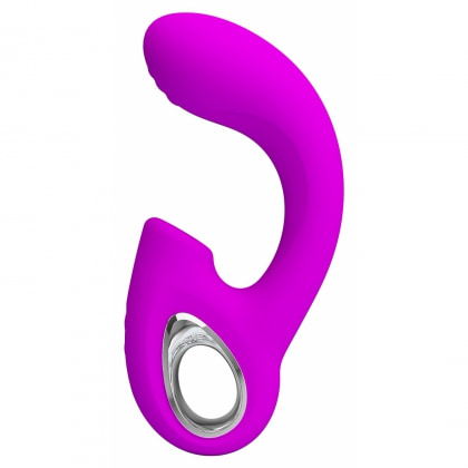 Sibel Vibrator Dublă Stimulare 10+30 Moduri Reîncărcabil Mov