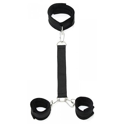 Cătușe cu Zgardă Soft Collar Rimba Negru