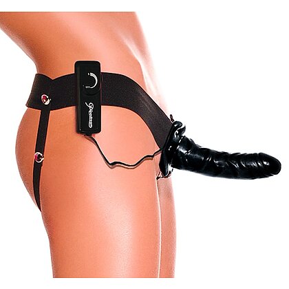 Strap On Vibrații Hollow For Him Or Her Negru