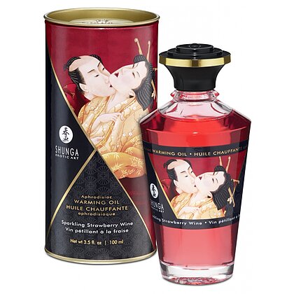Ulei de Masaj Afrodisiac cu Bule de Șampanie și Senzație de Căldură
