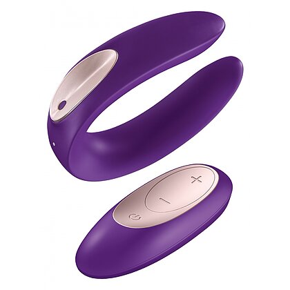 Vibrator Cuplu Partner Plus Cu Telecomandă Mov