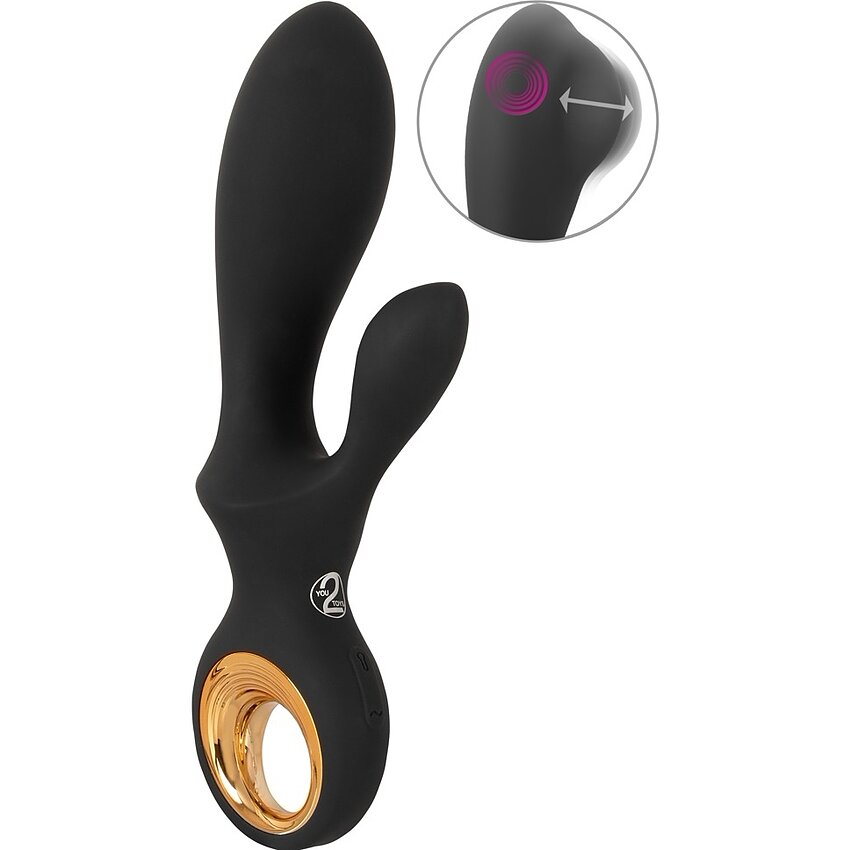 Eternal Rabbit Gonflabil — 3 Motoare, 10 Moduri, USB Negru