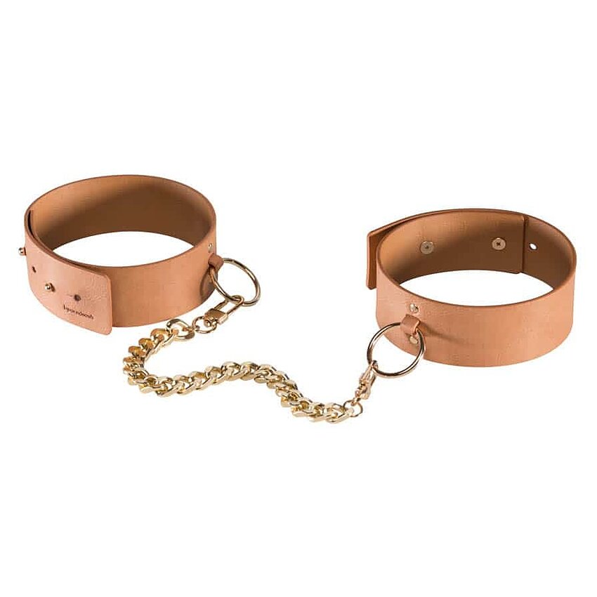 Cătușe din Piele MAZE Maro