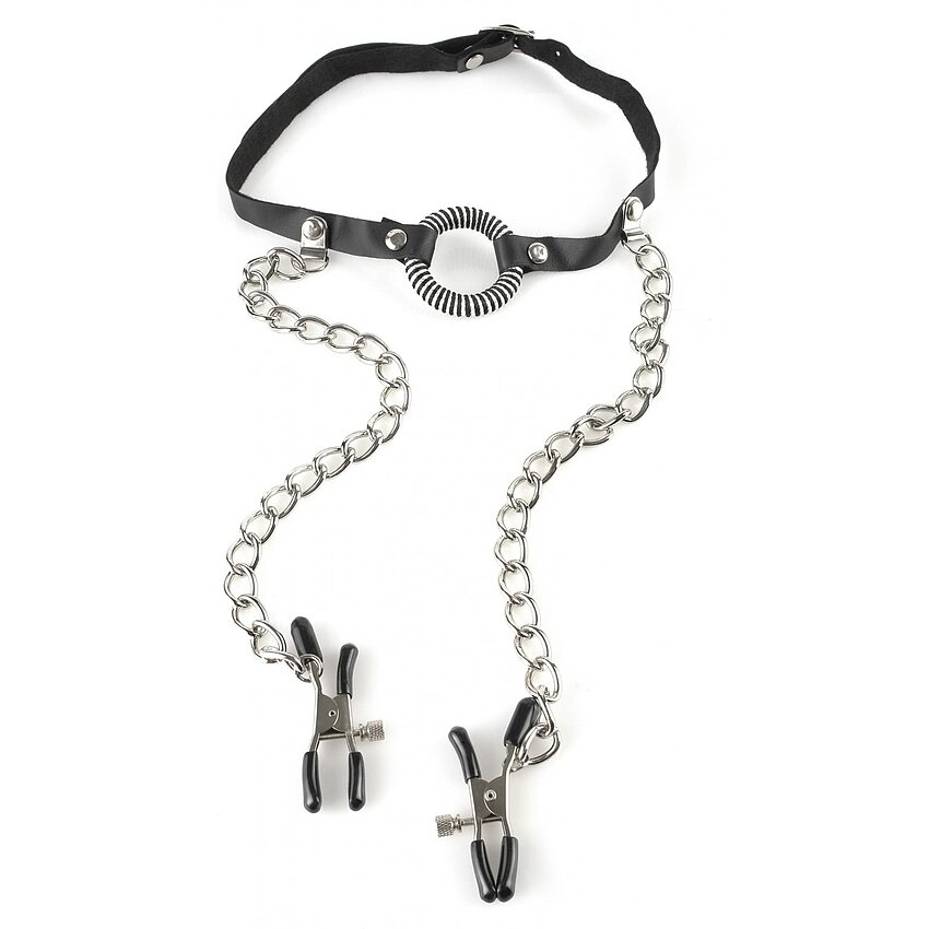 Set Căluș Și Clame Pentru Sfârcuri Negru