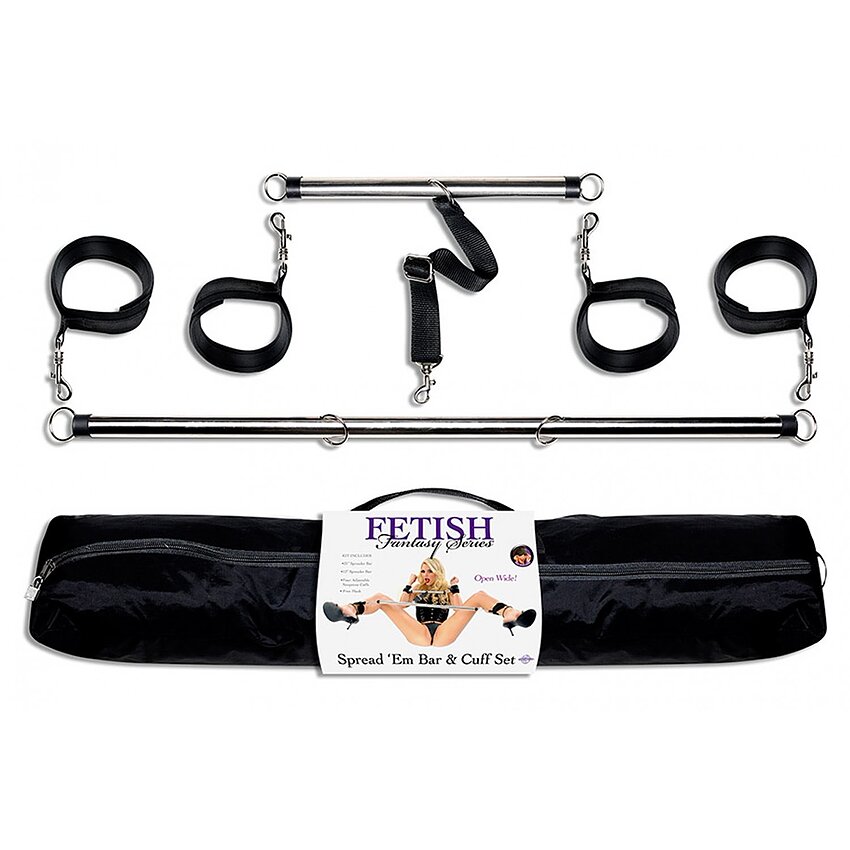 Set Spread-em Bar and Cuff Negru
