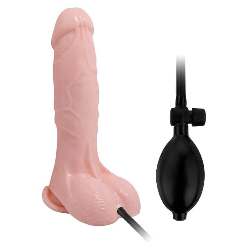 Dildo Gonflabil Cu Ventuză 18cm