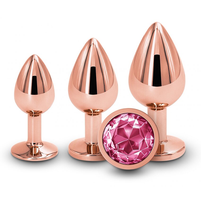 Set Antrenament Intim 3 Piese Roz Auriu NS Novelties