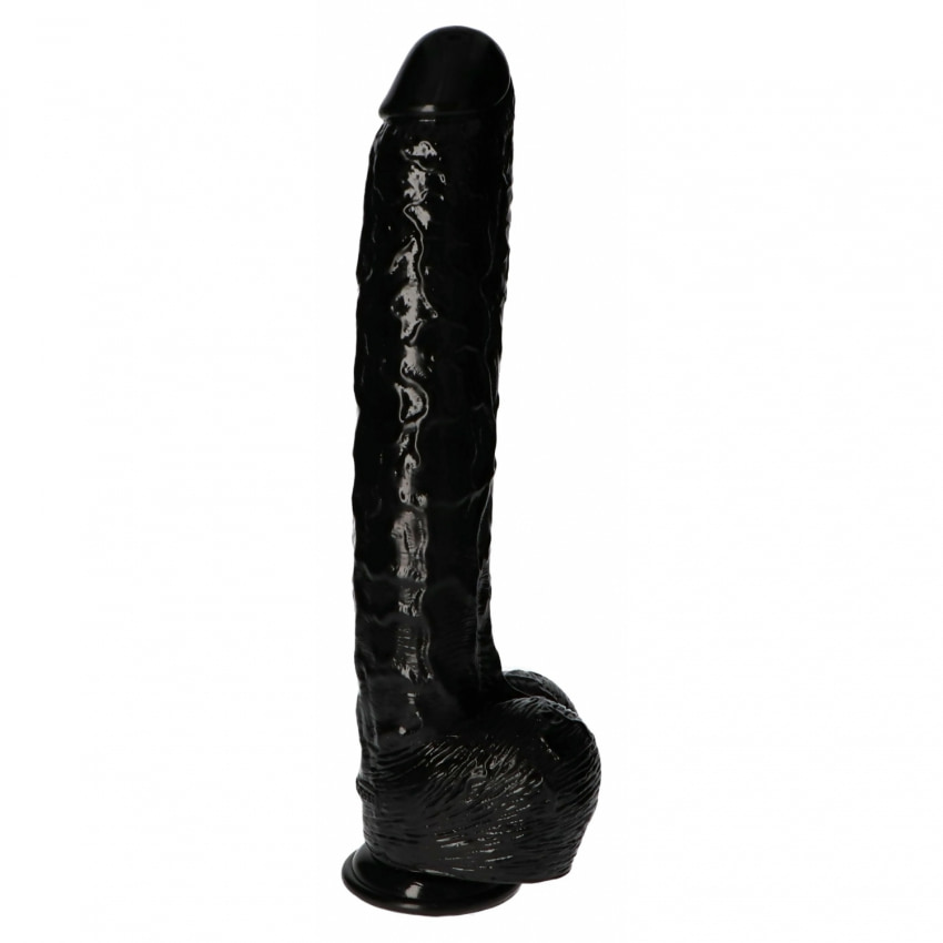 Golia XXL 40 cm Dildo Realist cu Ventuză — Toyz4lovers Negru