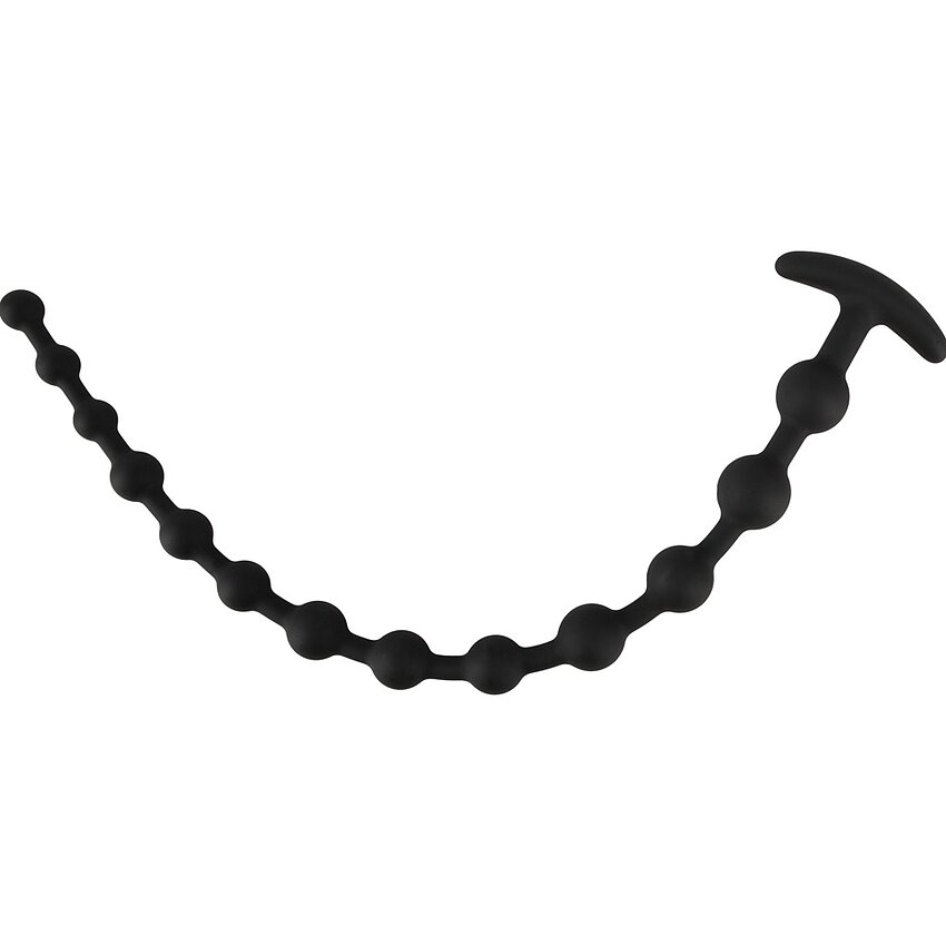 Black Velvets Anal Beads Negru