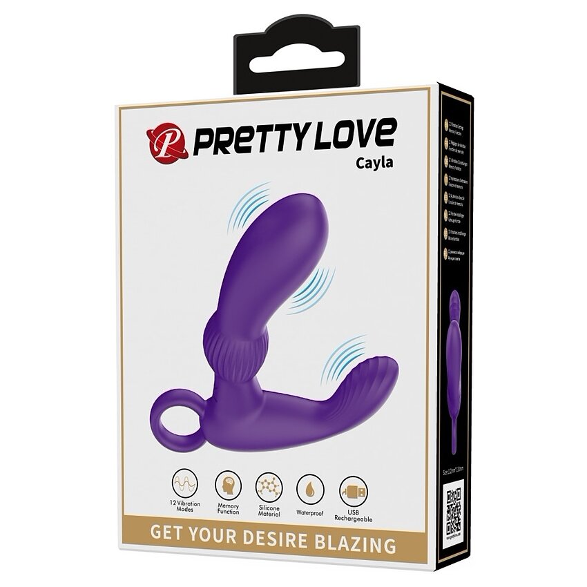 Pretty Love Cayla Purple - Masajer Prostată, 12 Funcții