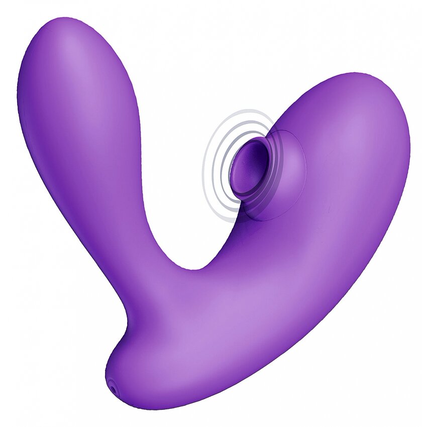 DuoVibe I Vibrator Air Punctul G Mov 9+9 Moduri, Reîncărcabil