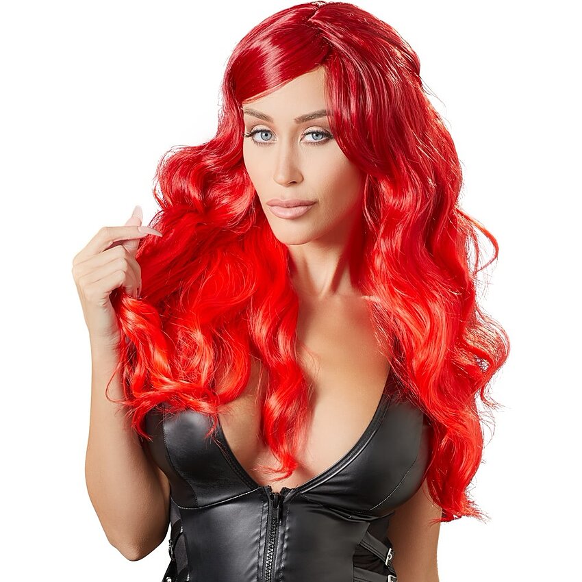 Perucă Cottelli Collection Wig Wavy Long Roșu