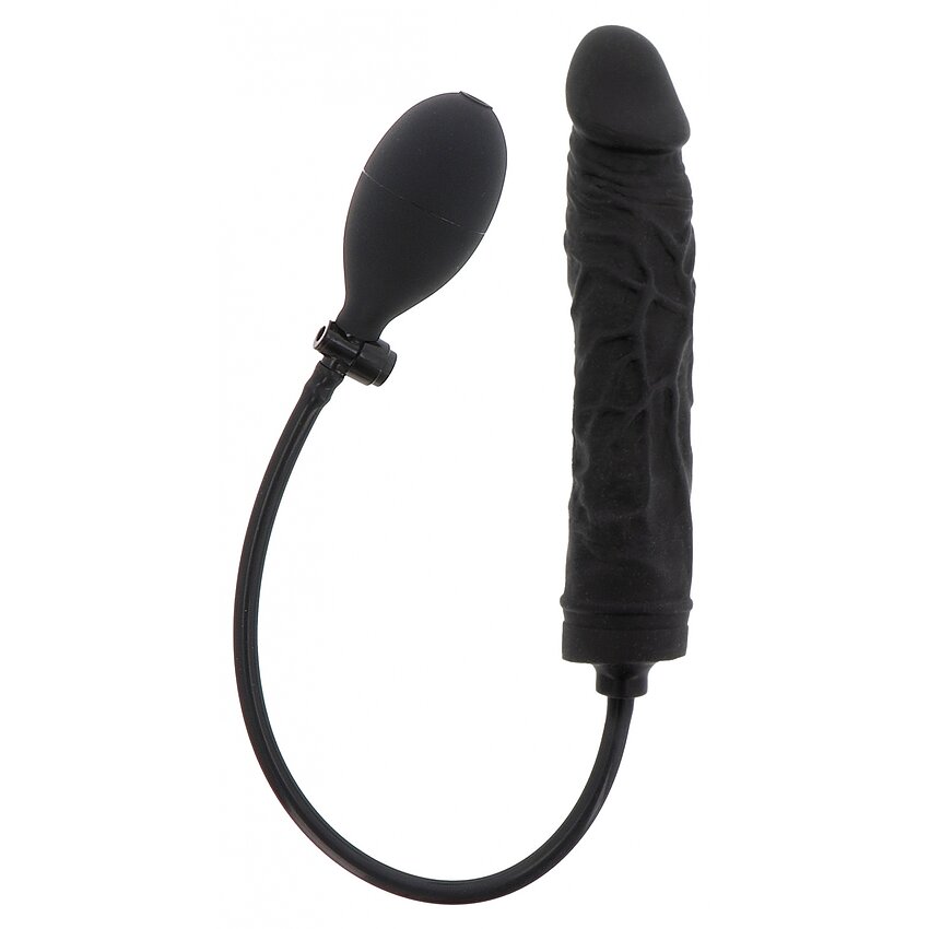 Plug Gonflabil Negru Silicon 100% și Supapă Rapidă