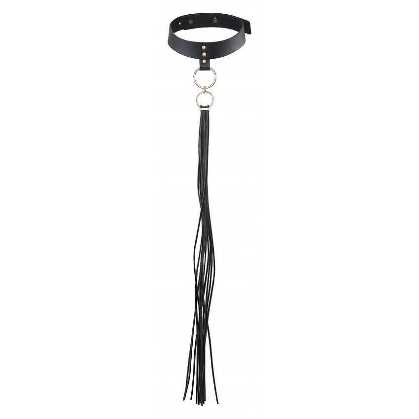 Zgardă cu Lesă Maze Tassel Choker Negru