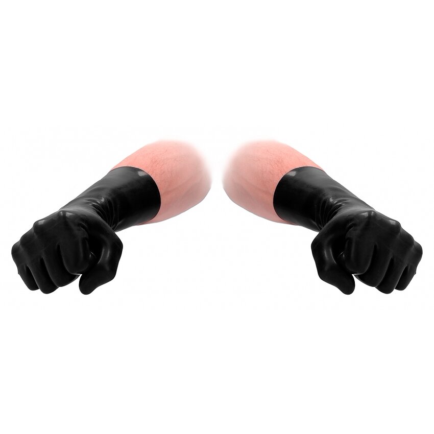 Mănuși Latex Short Fist It Negru