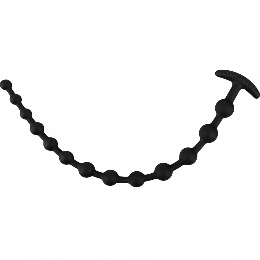 Black Velvets Anal Beads Negru