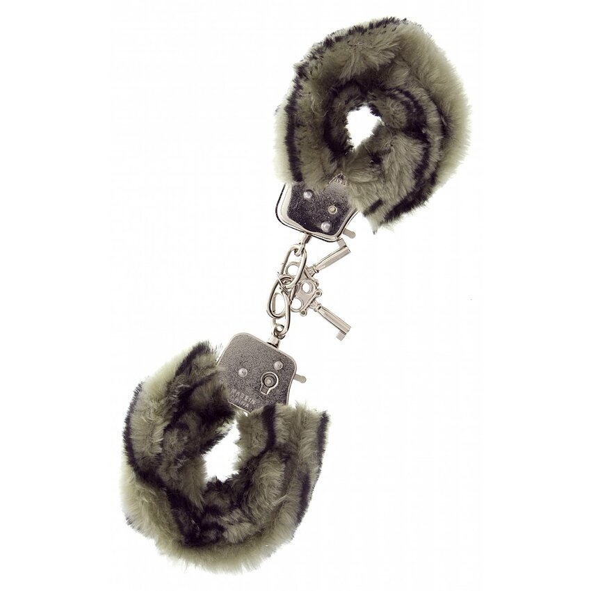 Cătușe Metal Handcuff With Plush Zebră Zebra
