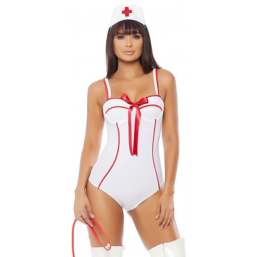 Costum Forplay În Perfect Health Alb L-XL