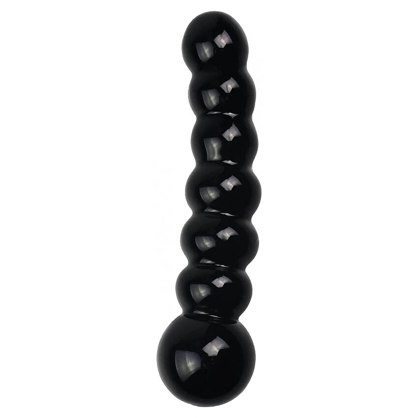 Dildo din Sticlă Glass Romance Negru