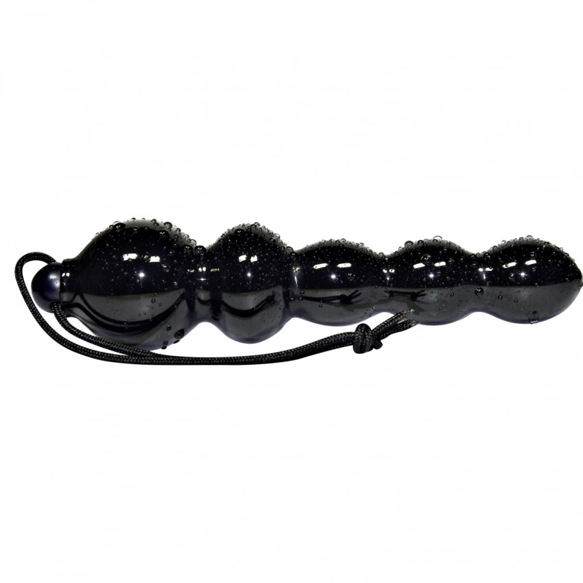 Dildo Globular Anal Negru