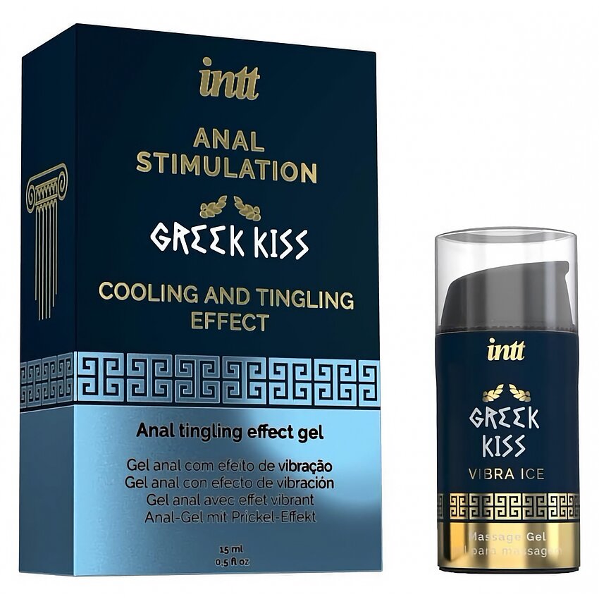 Gel Greek Kiss Relaxare Anală Efect Vibrație și Răcire 15ml