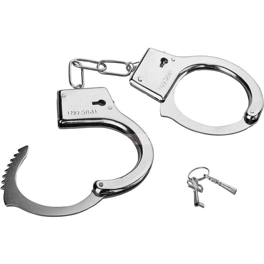 Cătușe Metalice Din Inox Police Argintiu