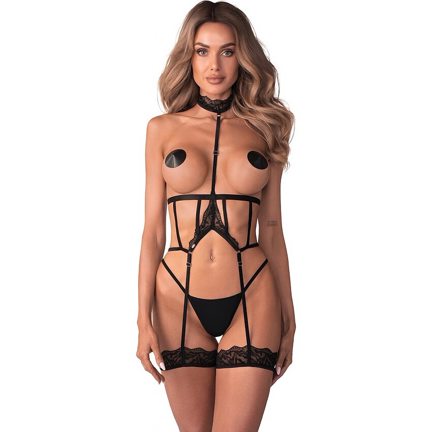 Harness Obsessive Hersis Negru L-XL