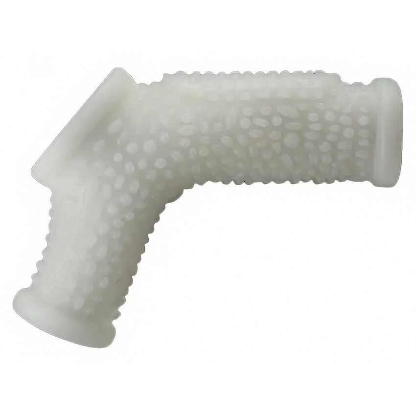 Lovetoy Knights Ring – Inel Vibrant cu Manșon TPE +45% Alb