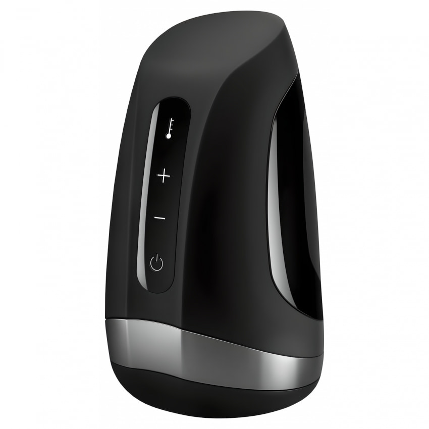 Masturbator Satisfyer Cu Vibrație Pulsație Și Încălzire Negru
