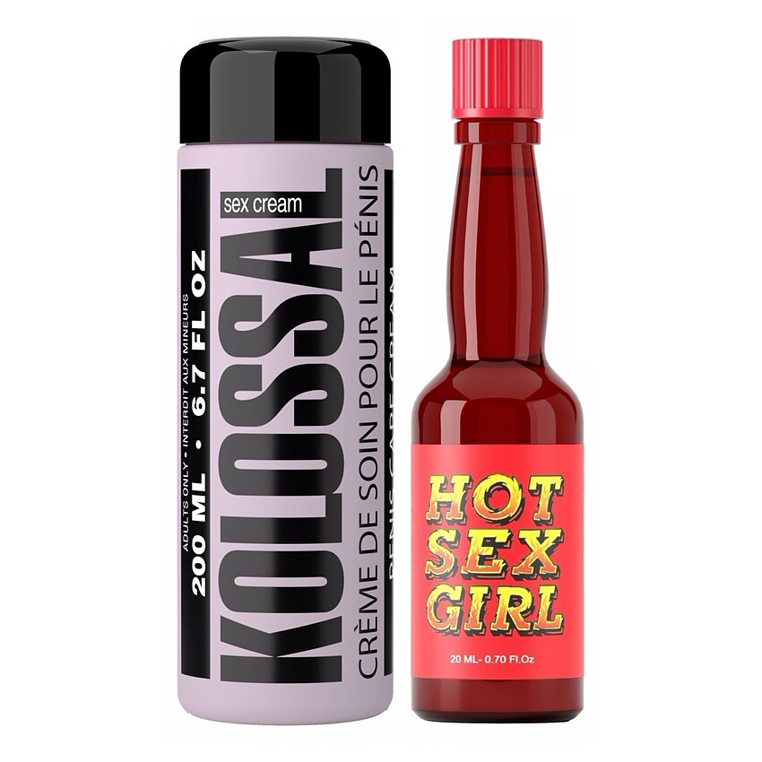 Pachet Cremă Mărire Penis Kolossal 200ml + Afrodisiac Hot Sex Girl 20ml