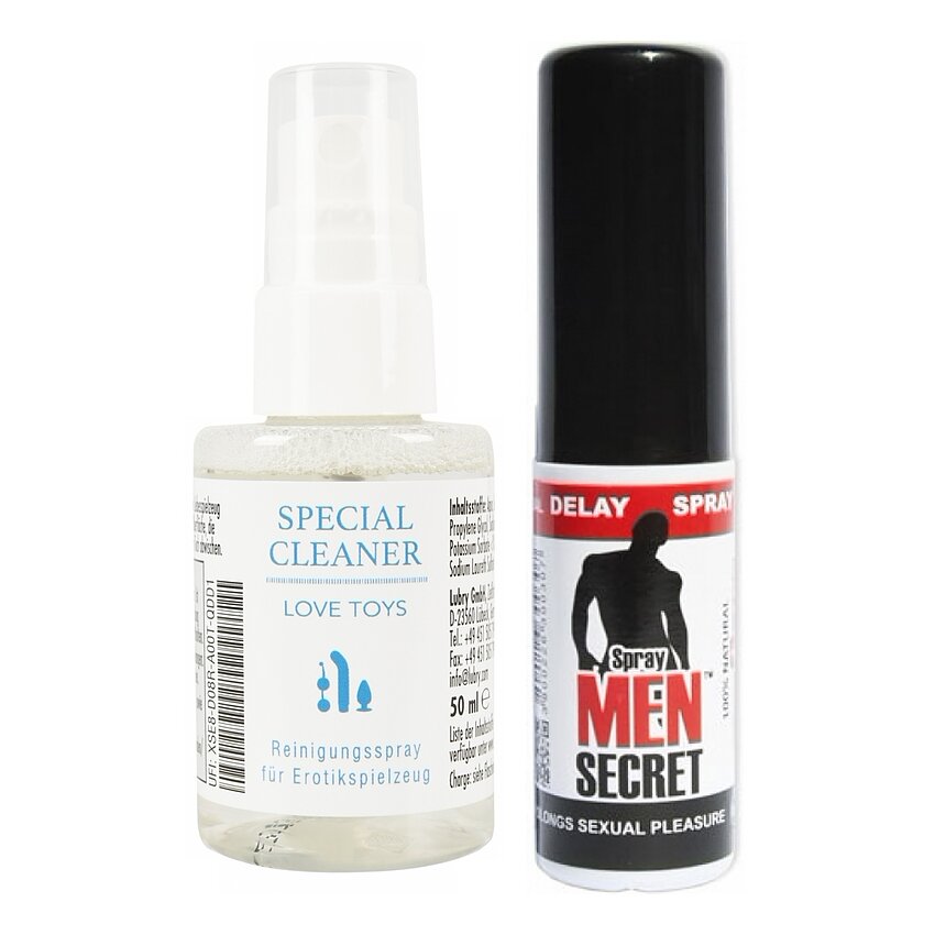 Pachet Spray Ejaculare Precoce Men Secret 15ml + Special Cleaner Love Toys 50ml