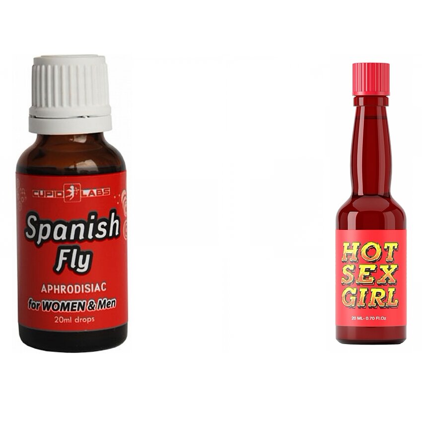 Pachet Afrodisiac Hot Sex Girl 20ml + Picături Afrodisiace Spanish Fly 20ml