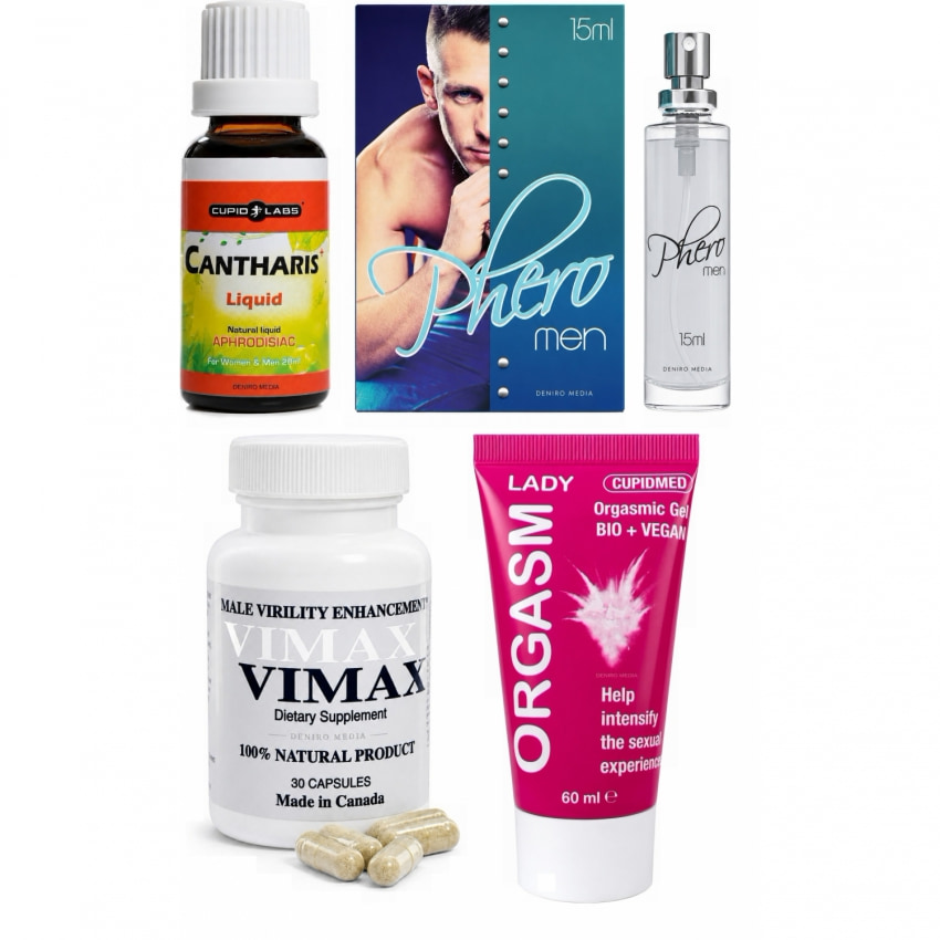 Pachet Putere și Pasiune: Vimax, Orgasm și Feromoni