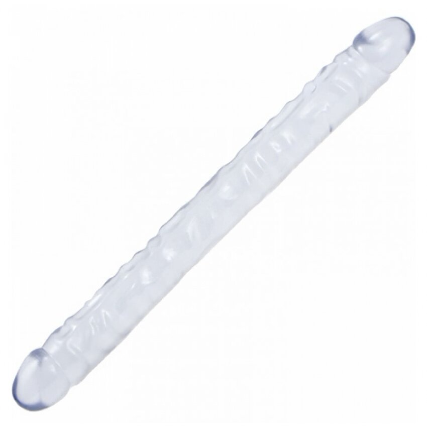 Dildo Crystal Jellies Double 18 Inch Transparent
