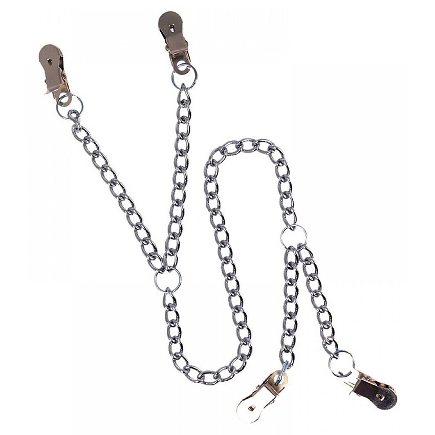 Cleme Metalice Sfârcuri Către Păsărică Argintiu