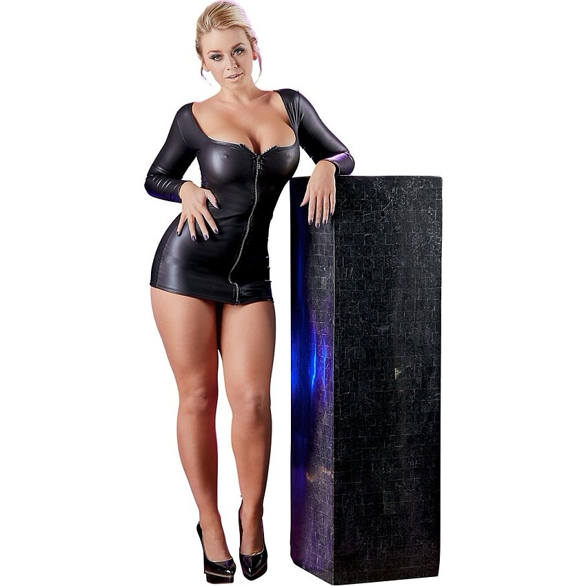 Rochie Cottelli Collection Sparkly Zip Negru M