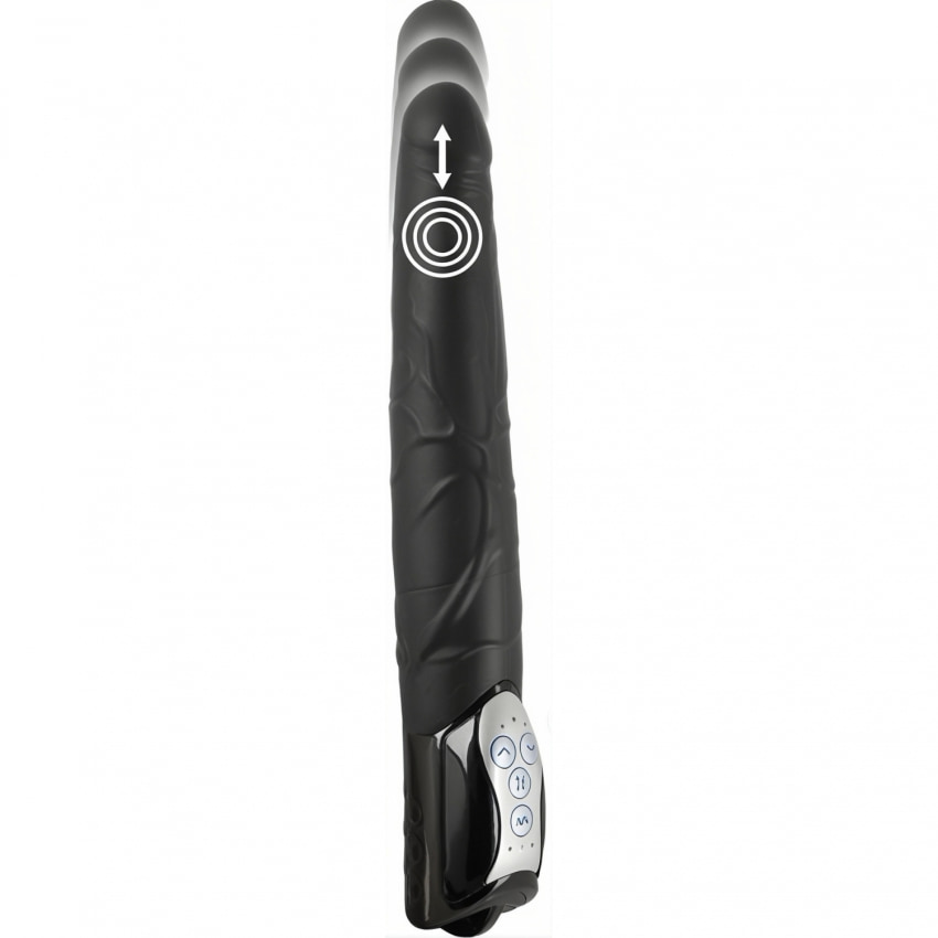 Vibrator Push Thrusting Negru