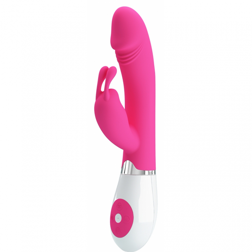 Vibrator Rabbit cu Voce Pretty Love Gene Roz